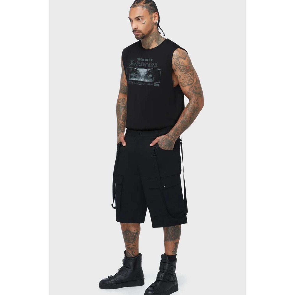 Killstar Sacred Skull shorts goth menswear althernative punk metalcore